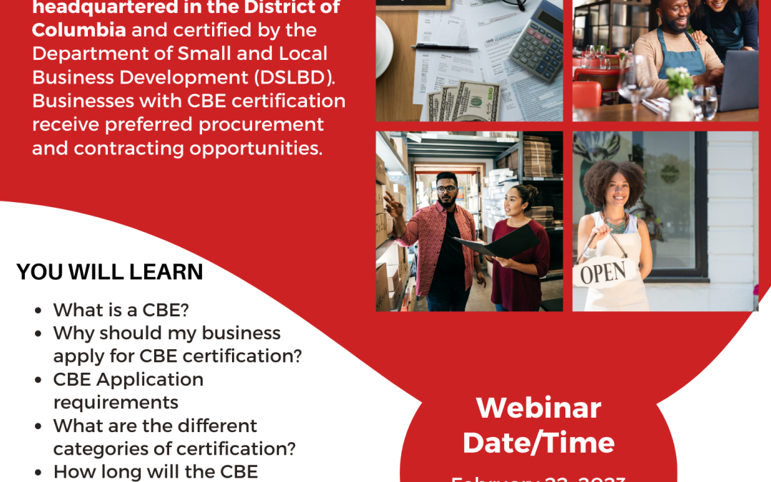 DC Businesses: Learn How to Become a CBE Certified Business