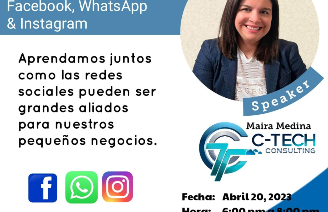 Facebook, Whatsapp & Instagram,para pequeños negocios 