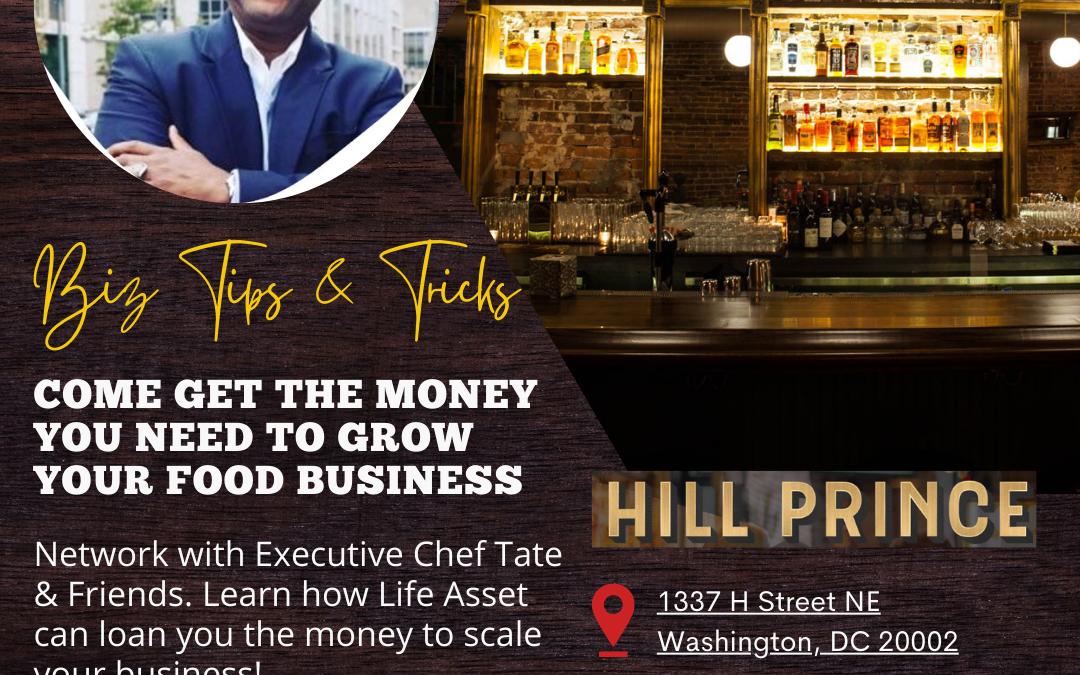 Network and Learn with Chef Tate Biz Tips for your Food Business
